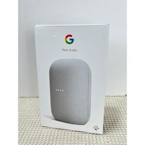 Google Nest Audio Smart Speaker Charcoal Gray w/ Power Adapter Manual-WORKS